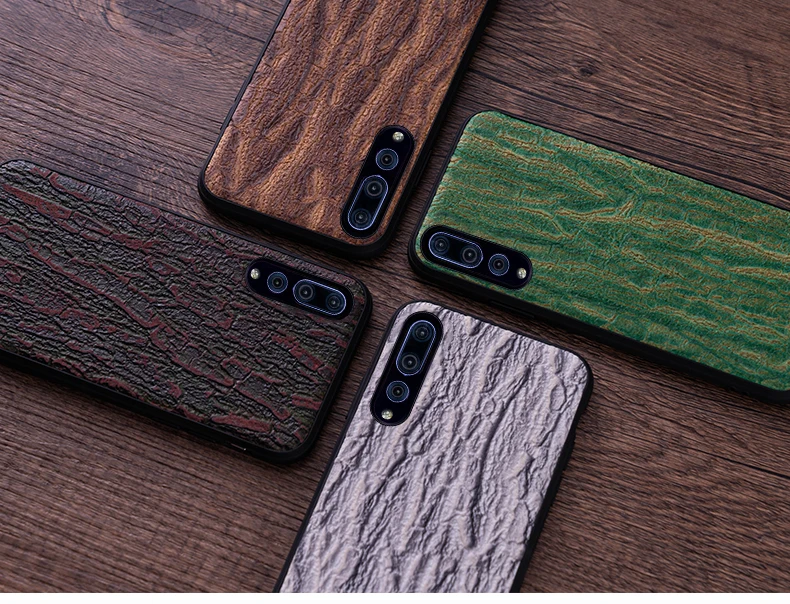 Чехол для телефона huawei P20 P30 lite mate 10 20 Pro lite Y9 P smart из воловьей кожи с текстурой коры для Honor 8 8X9X10 20 чехол