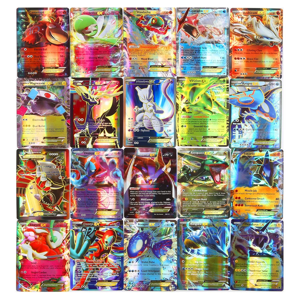 200 шт серии Pokemones карты GX Мега тег команда EX TAKARA TOMY карточная игра битва карта с коробкой