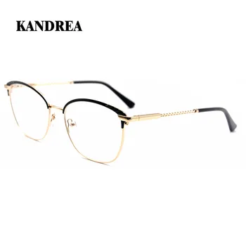 

KANDREA 2020 Women Men Square Stainless Steel Glasses Frames Male Fashion Myopia Optical Prescription Metal Eyeglasses Frame