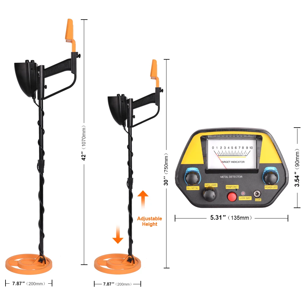 Goedkoop Accessoires + 4080 Ondergrondse Metaaldetector Hoge Gevoeligheid PIN pointer onderwater zoeken gold Digger Zoeken Treasure Hunter