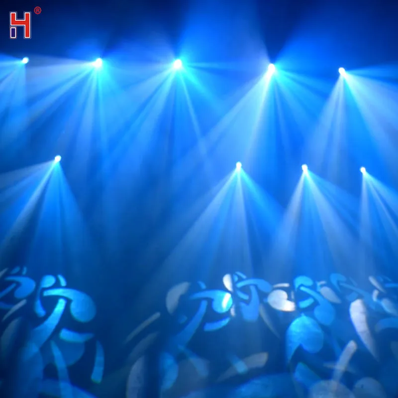 Lyre Led Spot Dmx 512 15Ch Moving Head Stage Lights 100W 7 Colors+8 Gobos Focus 5 Facet Prism Effect