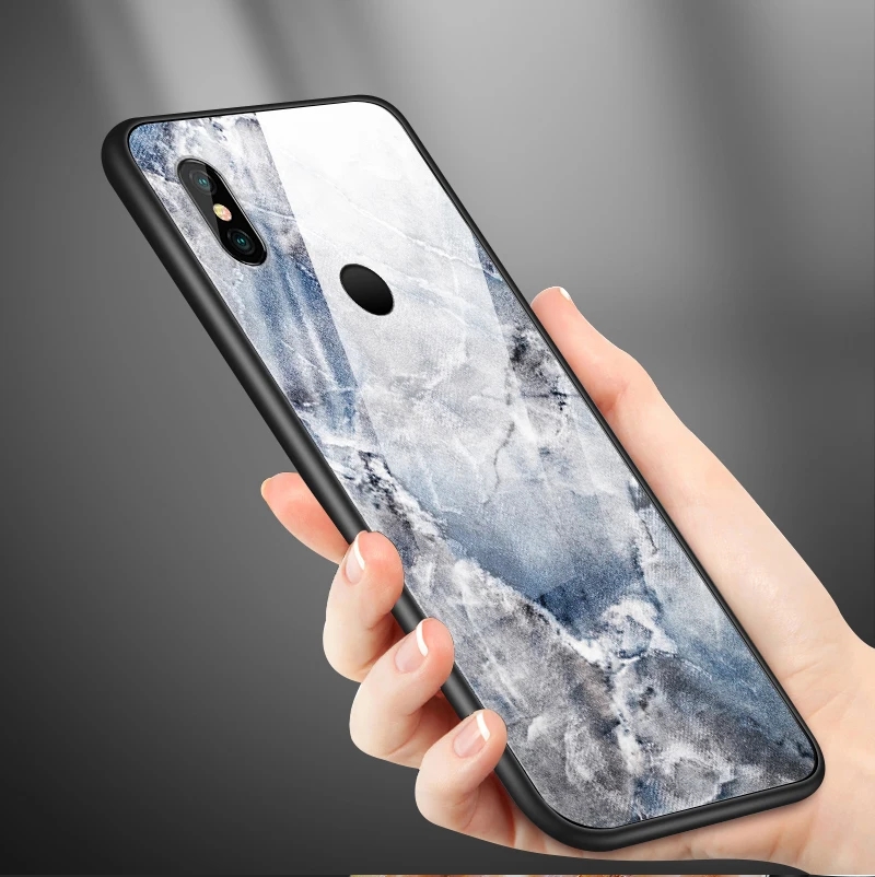 Закаленное Стекло задняя крышка для Xiaomi Redmi 5A 6A S2 GO Plus телефон крышка для Vivo Z5X IQOO NEX как S1 Pro ТПУ ПК с защитой от ударов
