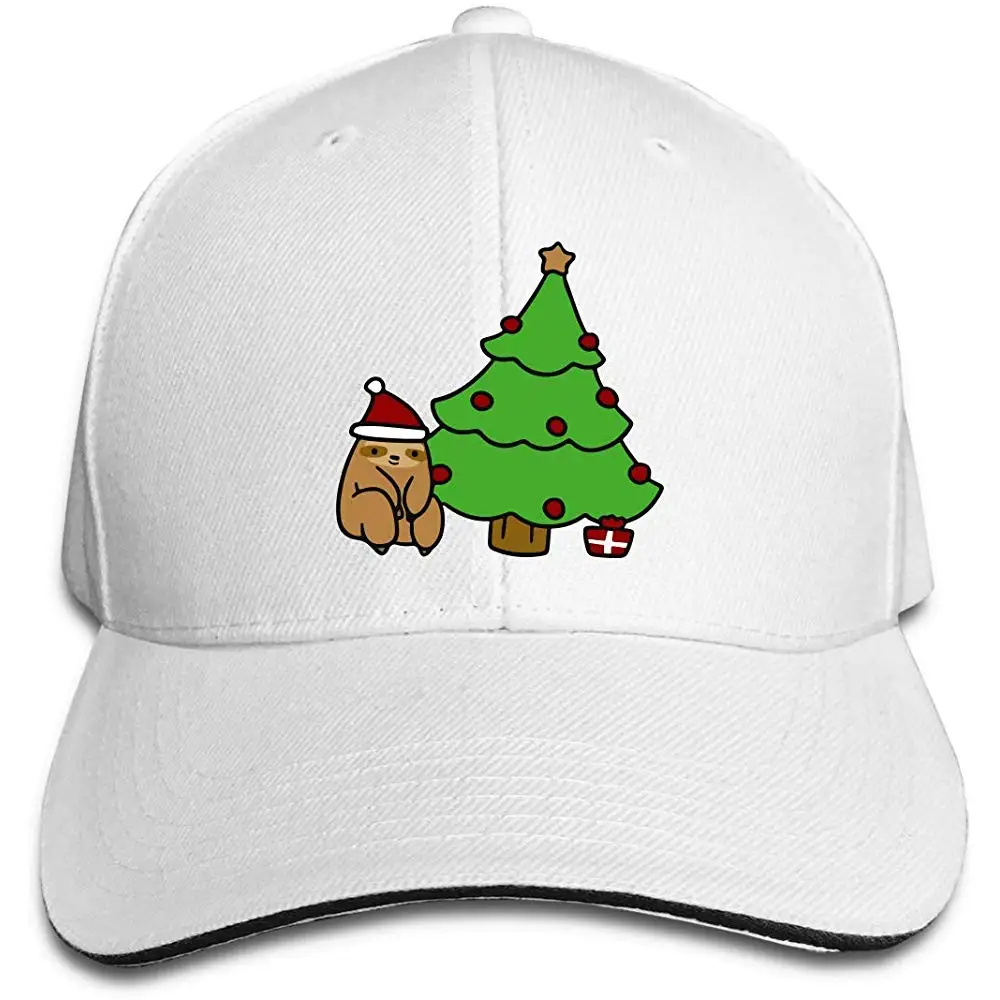 Рождественская елка Ленивец взрослых бейсболка сэндвич шляпа Регулируемая пиковая Кепка