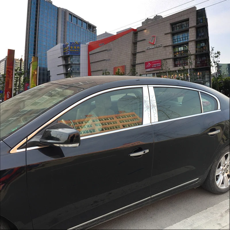 Нержавеющая сталь окна автомобиля планки для buick LaCrosse 2005-2009 2010 2011 2012 2013 сомнения очаровательно, Alpheon