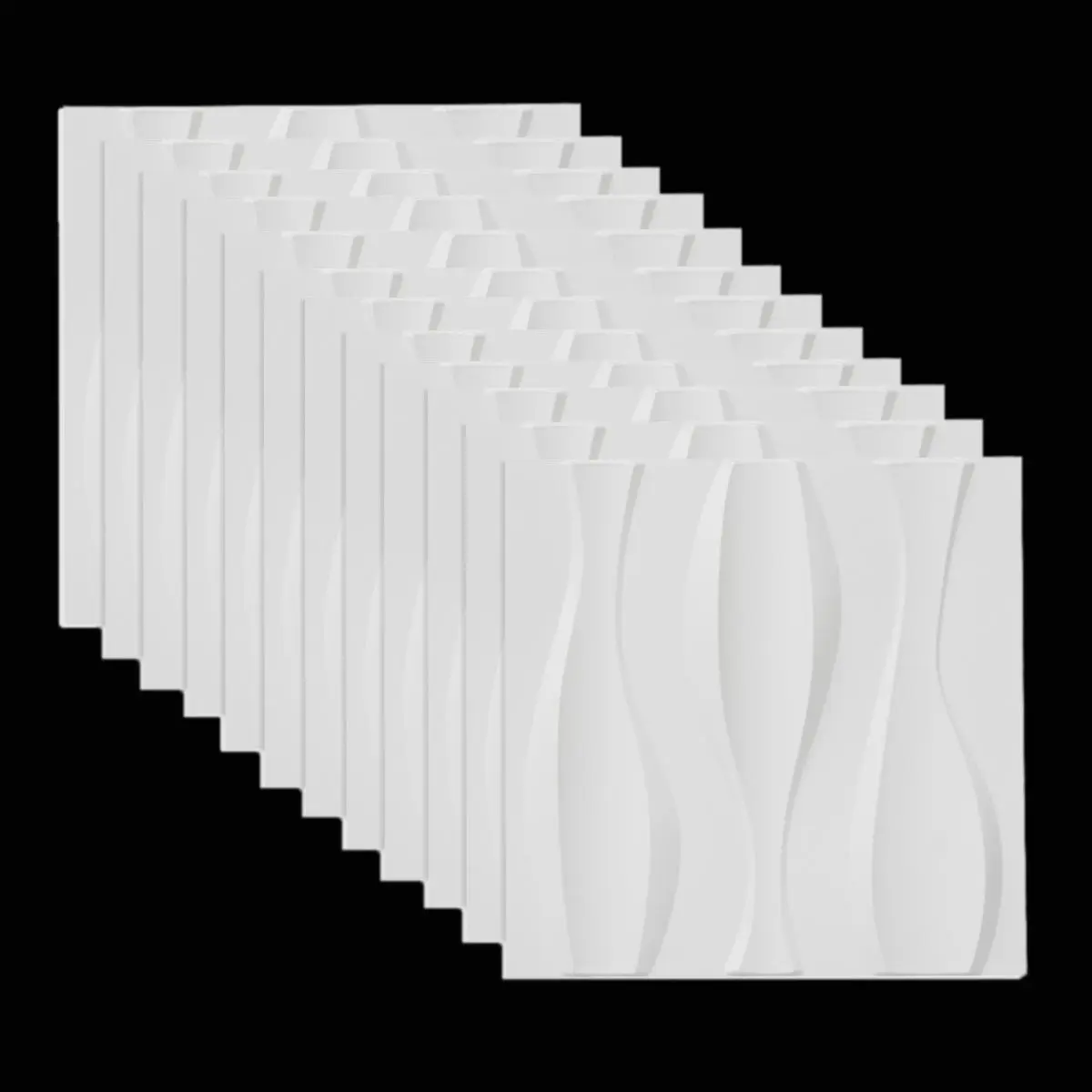 ПВХ 3D 12 шт настенные панели огнестойкие водонепроницаемые обои Гостиная Наклейка домашний декор тисненые обои наклейки 50x50 см
