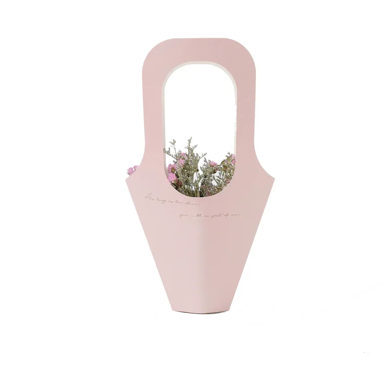 pink 10 шт. креативные ручные крафт-бумажные Цветочные пакеты для упаковки цветов подарочная упаковка для цветов украшение дома 9x31 см - Цвет: pink