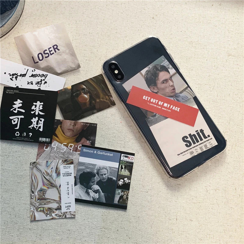 Fashion movie card clear TPU phone Case For iphone XS Max X XR 11 Pro for 6 6s 7 8 plus Photo frame cases back cover | Мобильные
