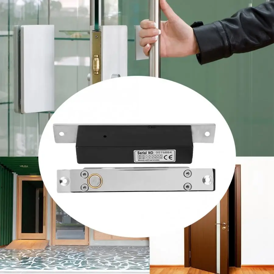 

DC12v Electric Drop Bolt Door Lock Plug Lock Magnetic Induction Security Access Control System