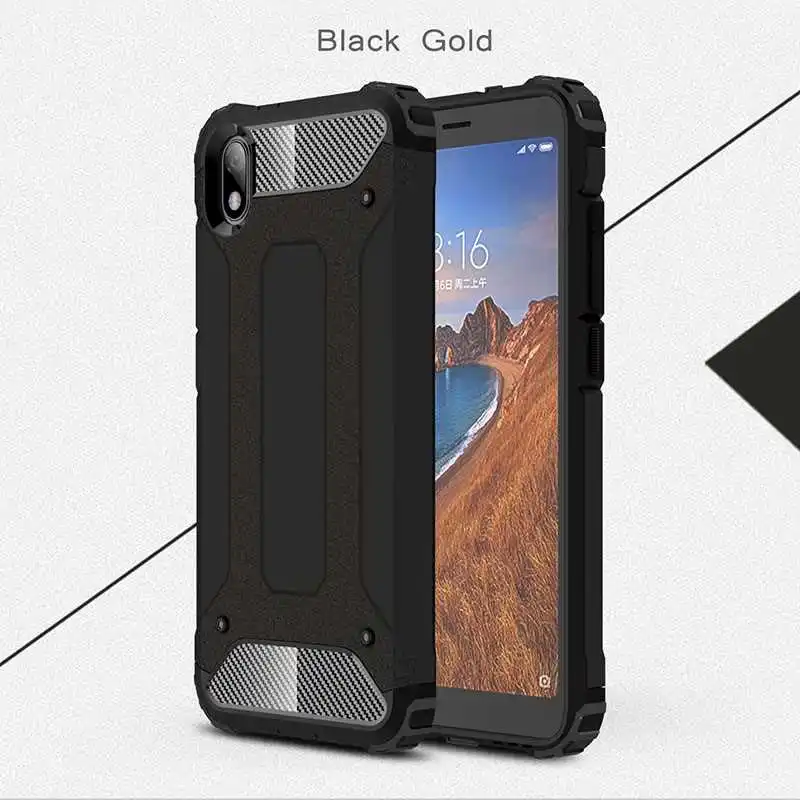 Mokoemi железная Броня ударопрочный 5,4" для Xiaomi Redmi 7a чехол для Xiaomi Redmi 7a чехол для сотового телефона - Цвет: Black