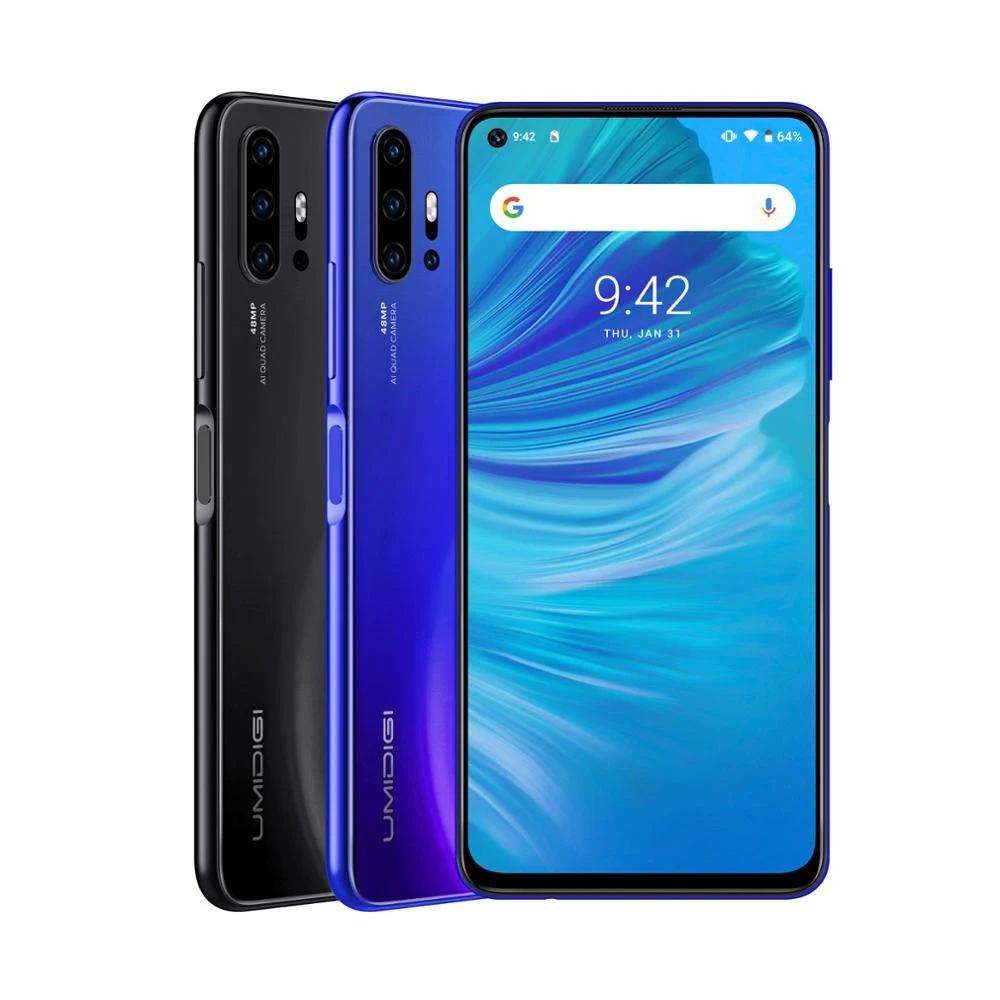 UMIDIGI F2 глобальная версия Android 10 6,5" FHD+ 6 ГБ 128 Гб 32 МП селфи Helio P70 48MP AI Quad камера мобильный телефон 5150 мАч NFC