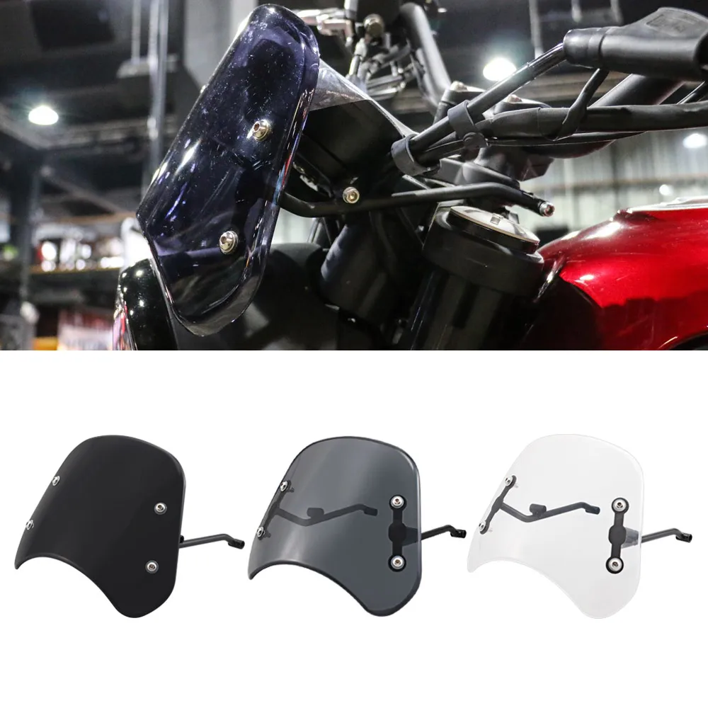 

Headlight Windshield Instrument Visor Wind Deflector Motorcycle Protector Accessories For Benelli Leoncino 250 500 Trail