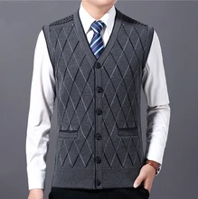 ^^Best Offers New 2019 Knitted Pullover Men V-neck Sleeveless Formal Business Casual Solid Sweater Men Thin Sweaters Vest ^^Best Offers New 2019 Knitted Pullover Men V-neck Sleeveless Formal Business Casual Solid Sweater Men Thin Sweaters Vest