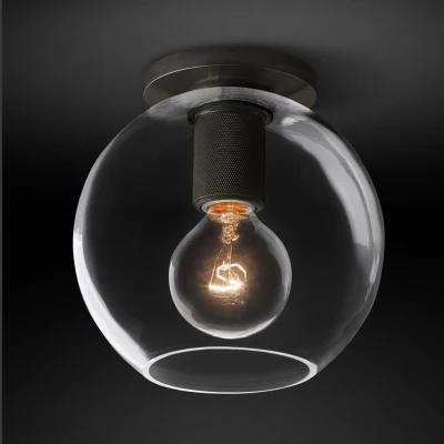 Black LED Postmdoern Vintage American Copper Glass Gold Chrome Black Lamparas De Techo Chandelier Lighting Lustre For Foyer - Цвет абажура: Black