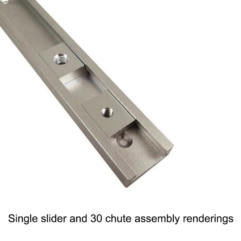 T-track Slider Sliding Nut Aluminum Alloy T Slot Nut For Woodworking Tool Jigs Screw Slot Fastener 100MM/200MM /300MM /400MM