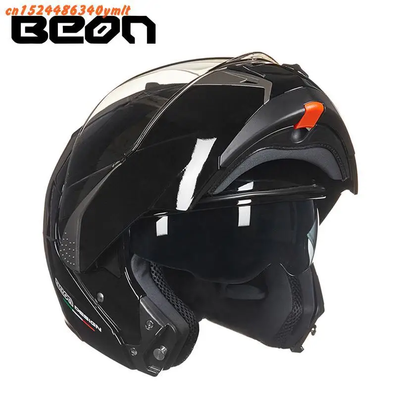 BEON B-700 мотоциклетный шлем Casco Moto Filp Up мотоциклетный шлем двойной козырек Полнолицевой гоночный мотошлем - Цвет: 3