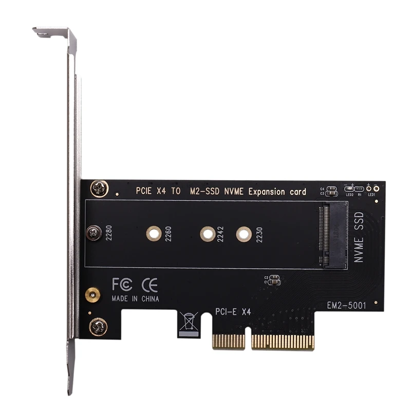 EM2-5001 PCI-E 3 0 X4 для NVMe M.2 NGFF M ключ SSD высокоскоростная Плата расширения ПК рабочего