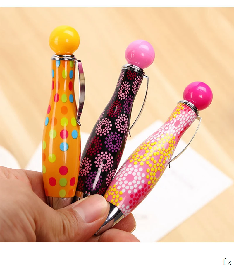 96 Pcs 볼링 볼펜 미니 펜 개폐식 볼펜 0.5mm 파란색 잉크 펜