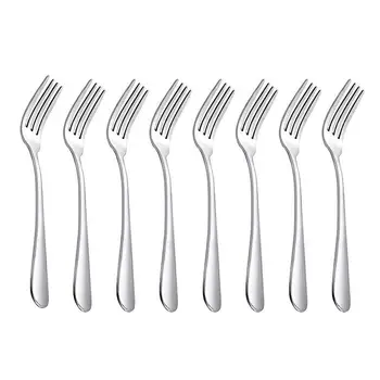 

17,5cm Stainless Steel Fork for Dessert Salad, No Dishwasher Dae, 8 Pieces