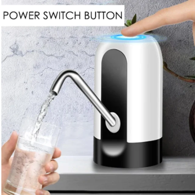 Dispensador Automático USB Dispensador De Agua Eléctrico Para Garrafas - Automático, USB, Para 4.5L-18.9L, Negro Carga USB Práctico