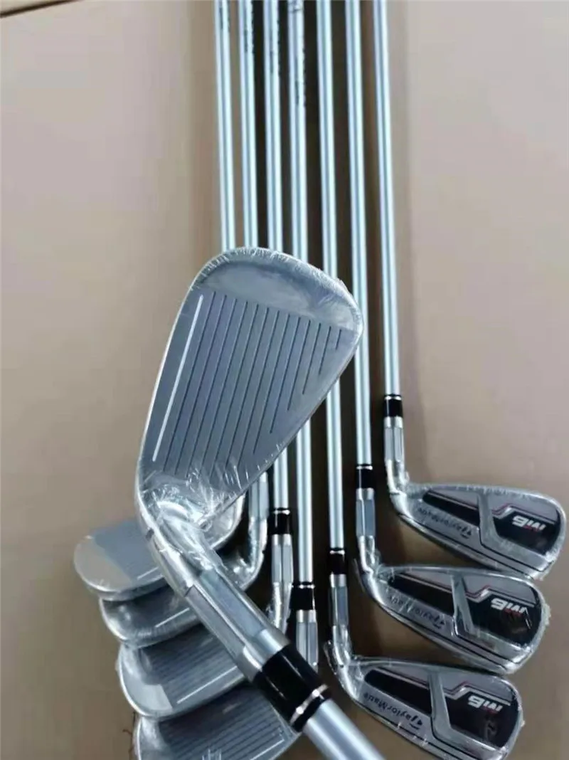 Клюшки для гольфа M6 железные клюшки для гольфа 4-9PS(8 шт) R/S гибкий стальной/графитовый Вал с крышкой головки