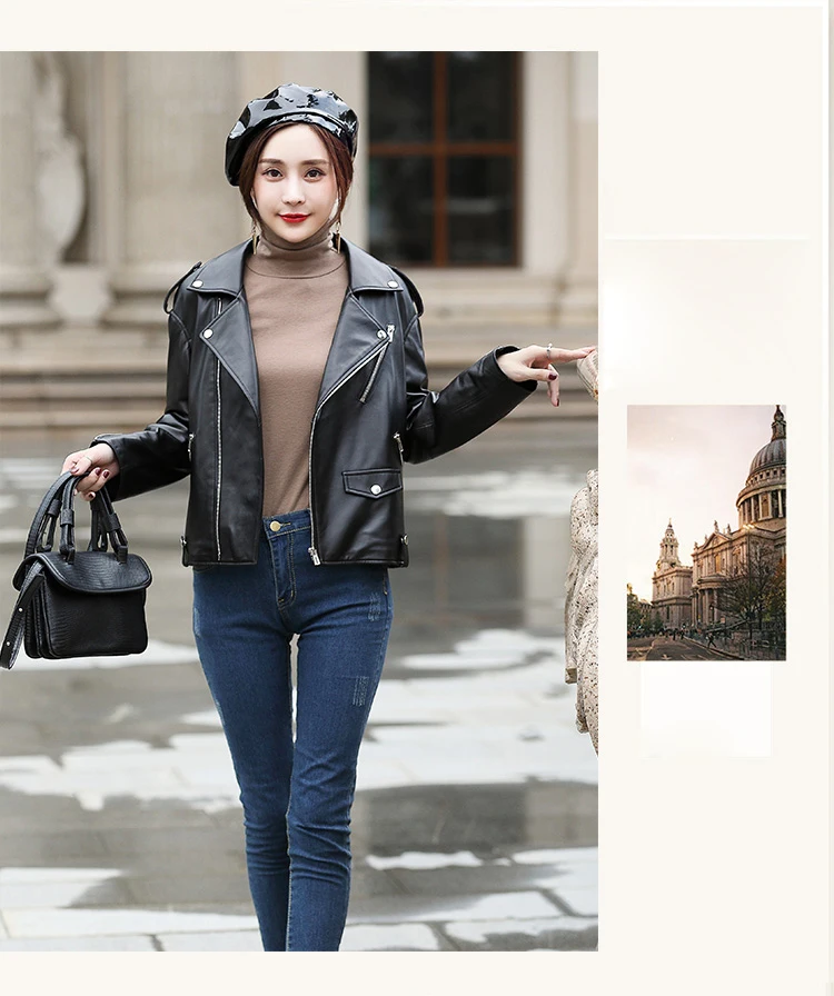 genuine leather jacket women sheepskin coats (6)