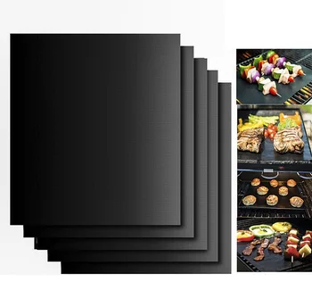 

New Non-stick BBQ Mat 40 * 33cm Baking Mat Cooking Grilling Sheet Heat Grill mat Resistance Easily Cleaned Kitchen Tools