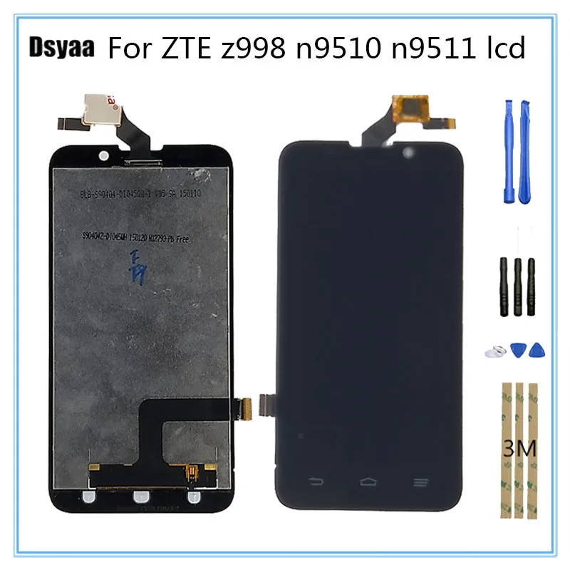 Высококачественный ЖК-дисплей для zte Z998 N9510 N9511 с сенсорным экраном дигитайзер