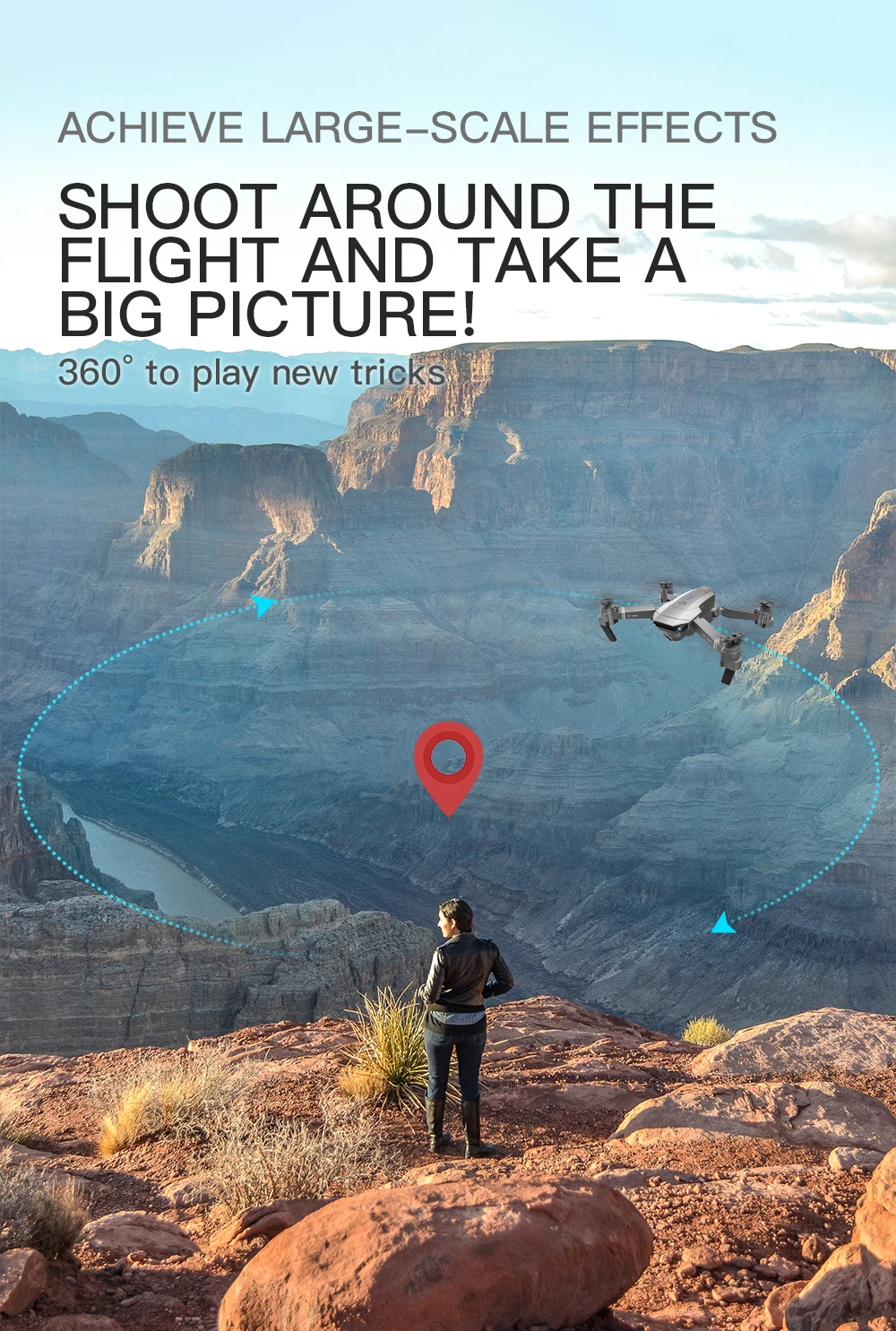 ZLRC SG907 RC GPS Drone with 5G WiFi 90° Electric