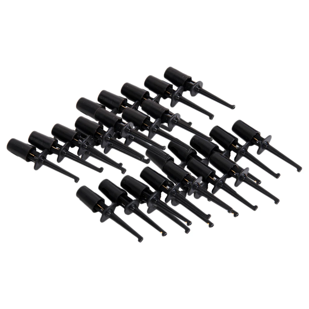 30Pcs Single Testing Hook Components Probe Plug Supplies Clip for PCB SMD IC