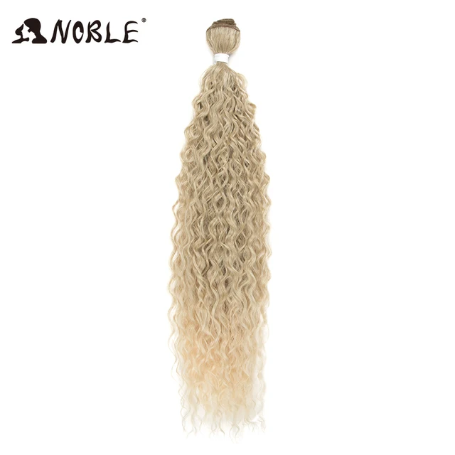 Noble Kinky Curly Ombre hair bundles Synthetic hair  Super Long Curl 1 Pcs 28
