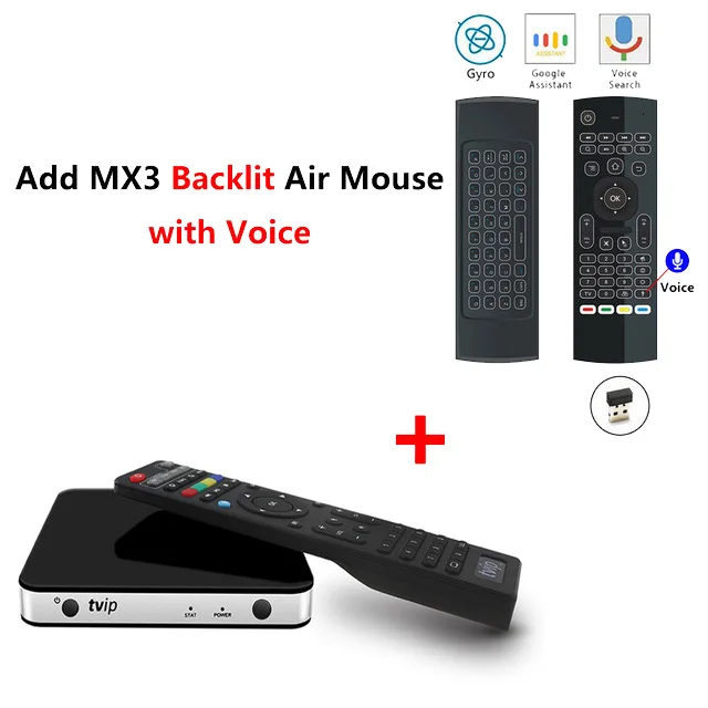 add MX3-L voice ТВ IP605 ip ТВ Смарт ТВ приставка Amlogic S905X четырехъядерный 1G 8G 2,4G wifi приставка ТВ ip 605 Linux Android OS медиаплеер vs tv ip 410 - Цвет: add MX3-L voice