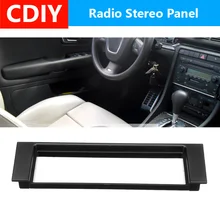 1 Din Car Stereo Radio Fascia Panel Plate Frame Adapter for AUDI A4 B6 2000-2006 Car Interior Trim