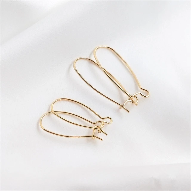 Earring Hooks Jewelry Making  14k Gold Earring Jewelry Making - 14k Gold  Plated U - Aliexpress