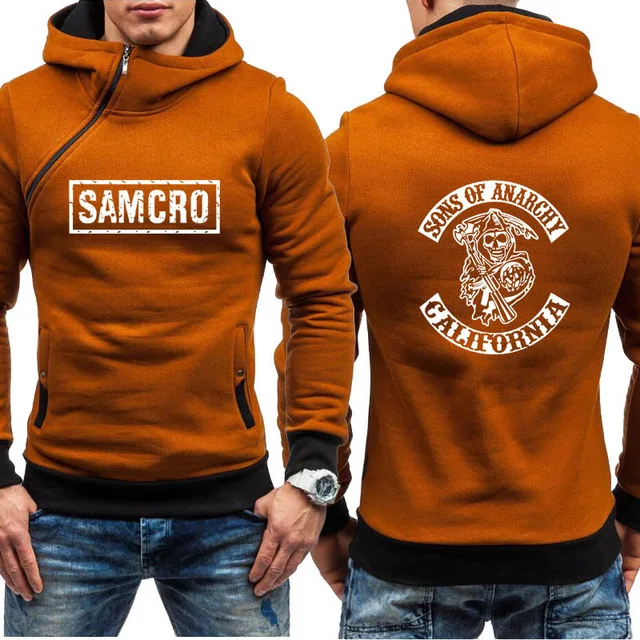 Мужская куртка для SOA Sons of anarchy, Детский свитер, SAMCRO, уличная одежда, толстовки на молнии, Мужская Флисовая спортивная одежда, мужская толстовка с капюшоном - Цвет: as picture
