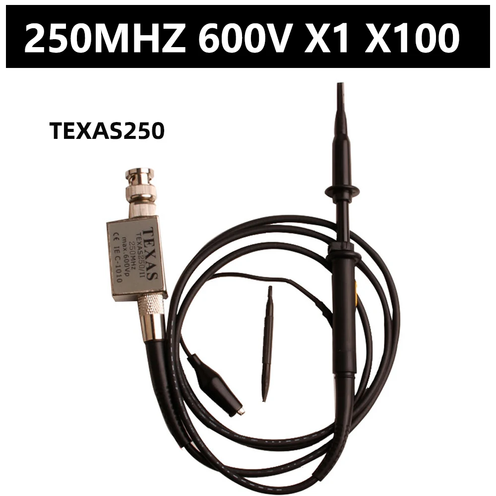 Sonda Per Oscilloscopio Digitale 60Mhz 80Mhz 100Mhz 200Mhz 250Mhz 500Mhz Sonda Hantek X1 X10 X100 Sonda Ford P6100 Texas250