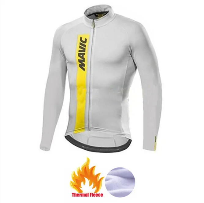 Велокофты Pro Team Mavic одежда для велоспорта Мужская зимняя одежда с длинными рукавами плюс бархатная Флисовая теплая майка на бретельках