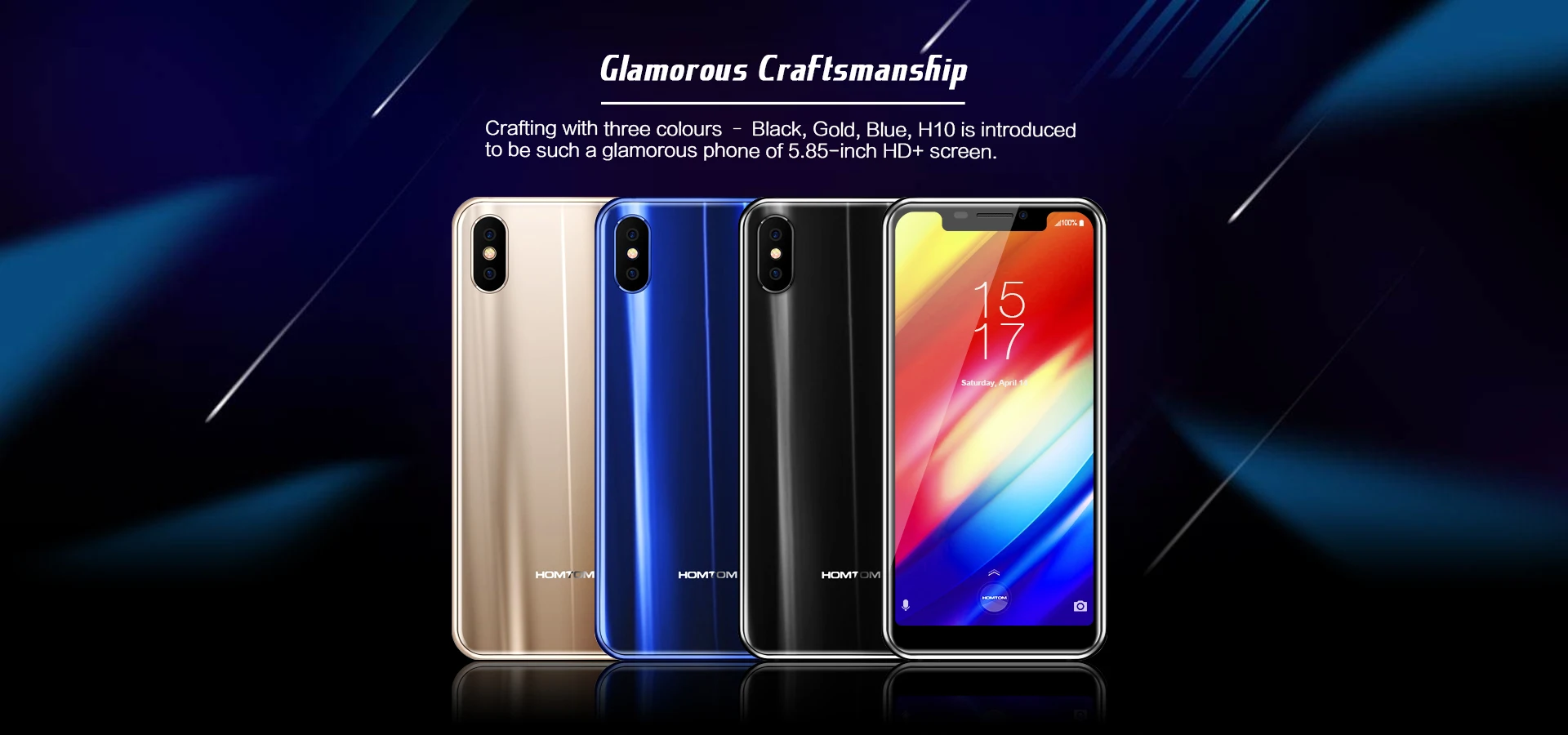 Смартфон HOMTOM H10 Android 8,1 Octa Core 4 Гб 64 Гб 3500 мАч 16MP+ 2MP задняя камера боковой отпечаток пальца мобильного телефона