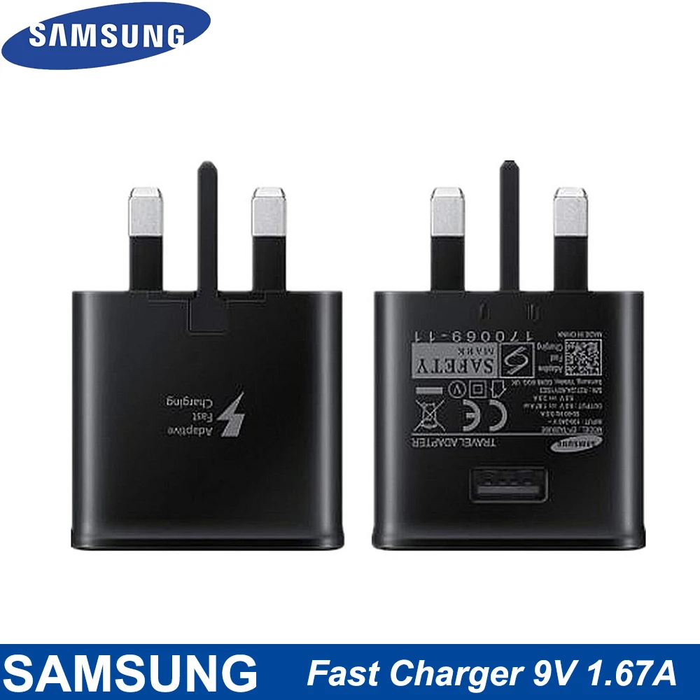 usb fast charge For Samsung S10 S8 S9 Plus UK Fast Charger 15W Travel Adapter 9V1.67A Fast ChargeType-C Cable For Samsung S9 Note10 9 8 A50 A70 best 65w usb c charger