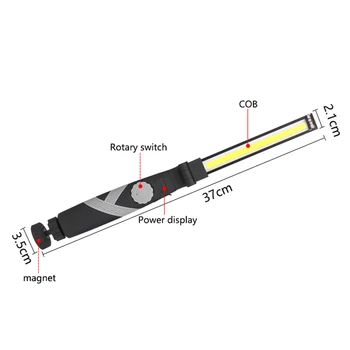 

360° COB LED Flashlights Work Lamp Multi-function Inspect Torch Camping Torch Flashlight Work Lamp Work Light