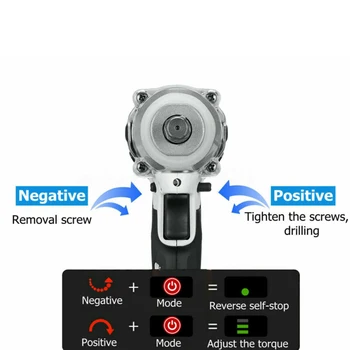 

Brushless Impact Charging Mode Screwdriver Electric Drill 18V 1/2" 320Nm Durable And Practical Brand New