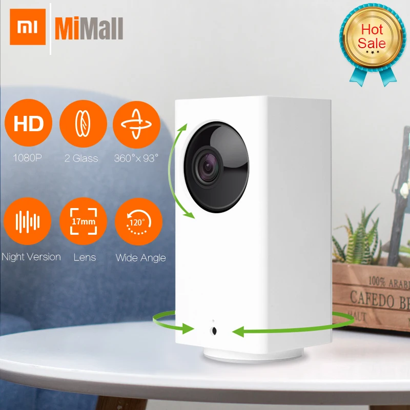 Оригинал Xiao mi jia IP камера Dafang умный монитор 120 градусов 1080p умная безопасность wifi