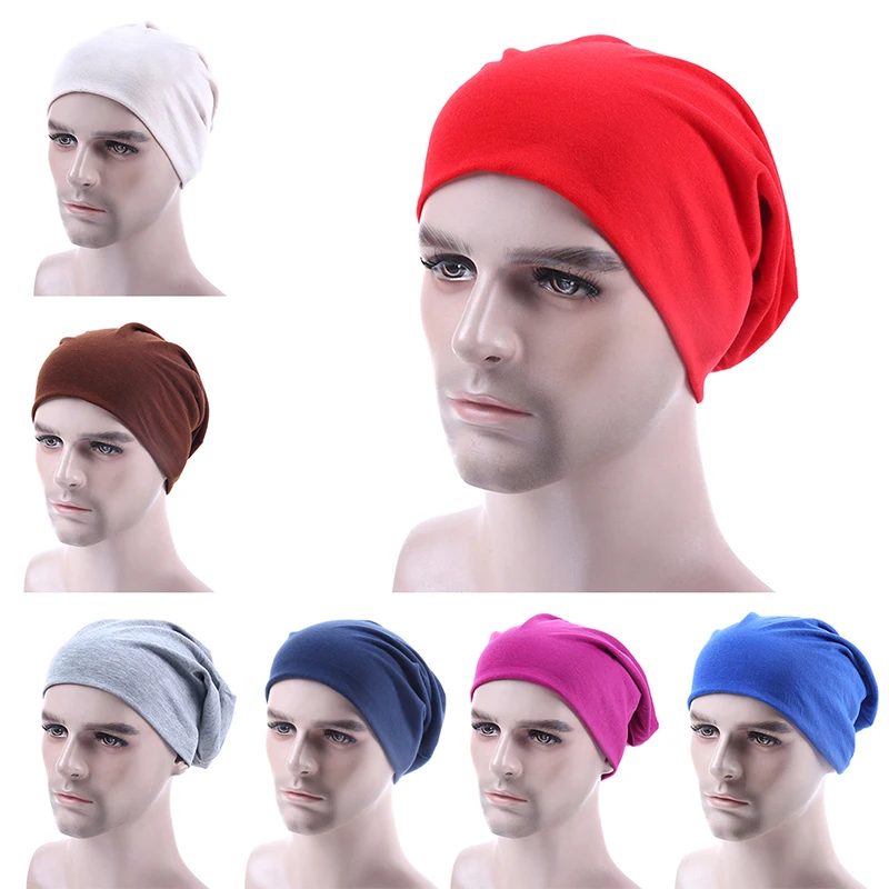 

Unisex Women Men Beanies Hat Solid Color Hip-hop Snap Thin Soft Beanies Hat Cap Bonnet