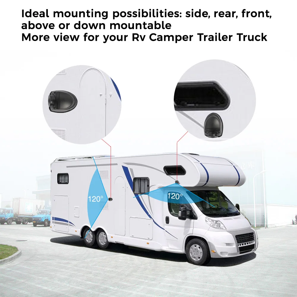 Heavy Duty Side View Camera AHD 720P Mini Side Mount Camera IR Night Vision Waterproof Reversing Parking Camera For Truck RV Bus wireless backup camera for car