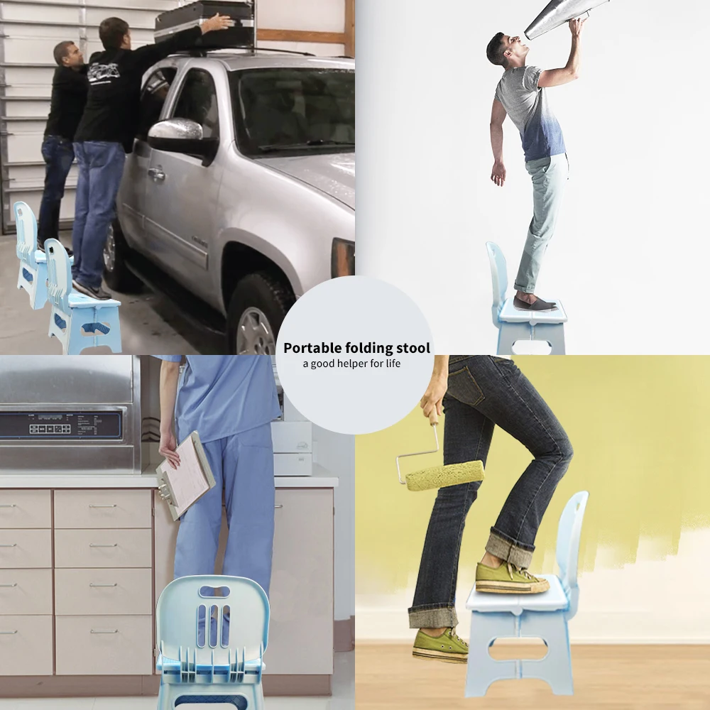 Baby High Chairs Kids Seat Children Chair Neat Backrest Children Chair Pink Cute Safe Convenient Folding Step Stool (13)