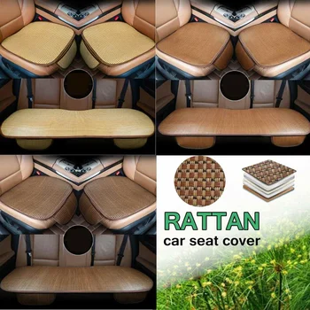 

Universal Summer Breathable Ice Rattan Auto Seat Cushion Pad Car Front & Rear Seat Mat Protector Cover