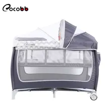 

Wholesale Foldable Crib Removable Newborn Child Bed, Multi-portable Changing Table Baby Bed Baby Fence Bed for Kid