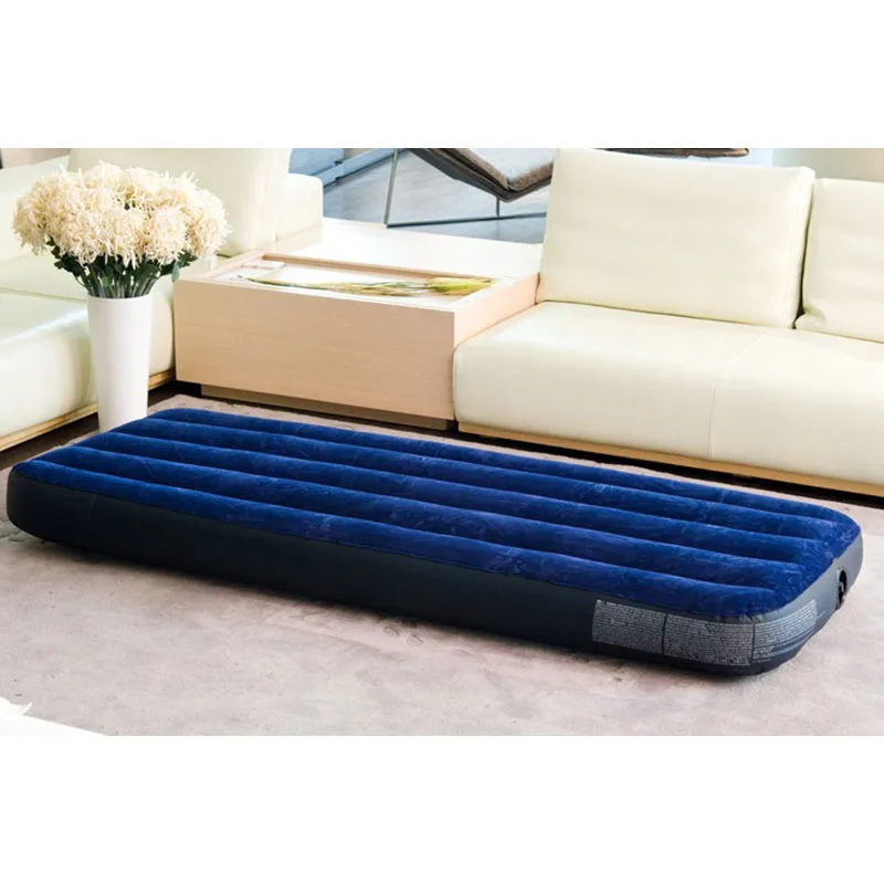 Флокирующий надувной матрас 68950 полосатая газовая кровать|air bed|outdoor air bedinflatable