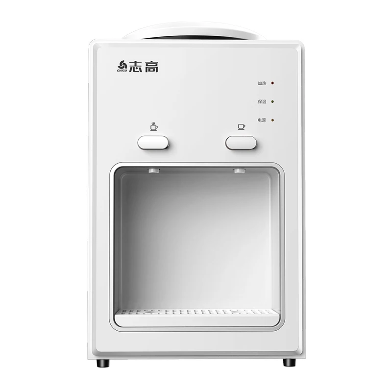 Настольный диспенсер для воды, небольшой бытовой, для жаркого и ледяного напитка, диспенсер для воды, галлон, Настольный диспенсер для воды - Цвет: white warm hot