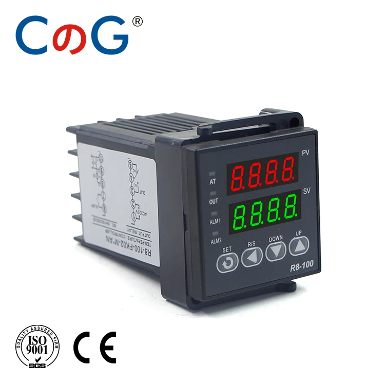 

R8-100 Multiple Input K J PT100 Thermostat AC 220V Digital Output SSR Relay 1300 degree PID Programmable Temperature Controller