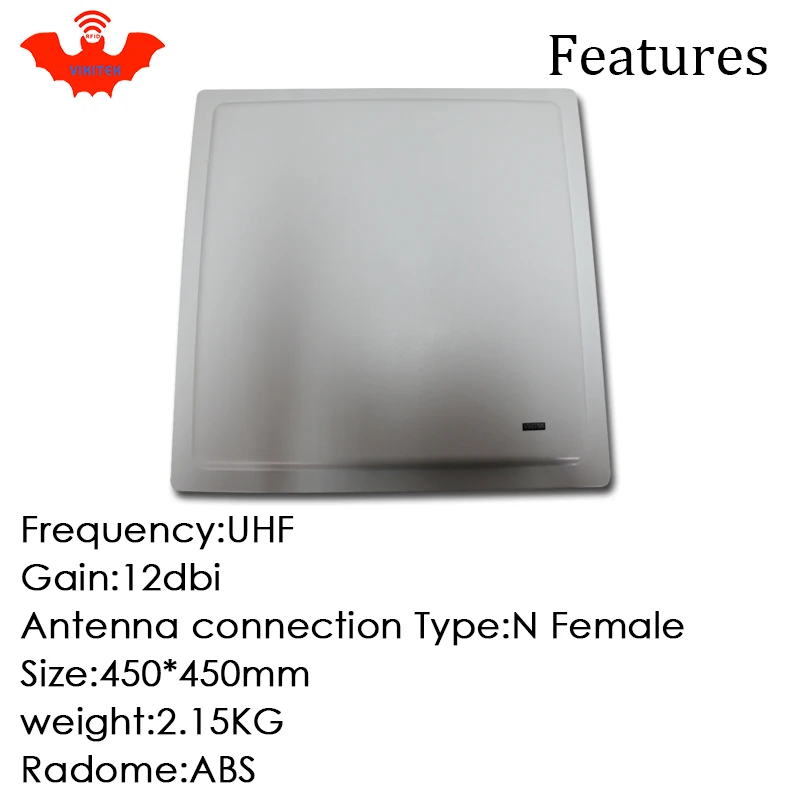UHF RFID антенна Vikitek VA12 высокая производительность 915 МГц 12dbic 902 928 ABS наружная